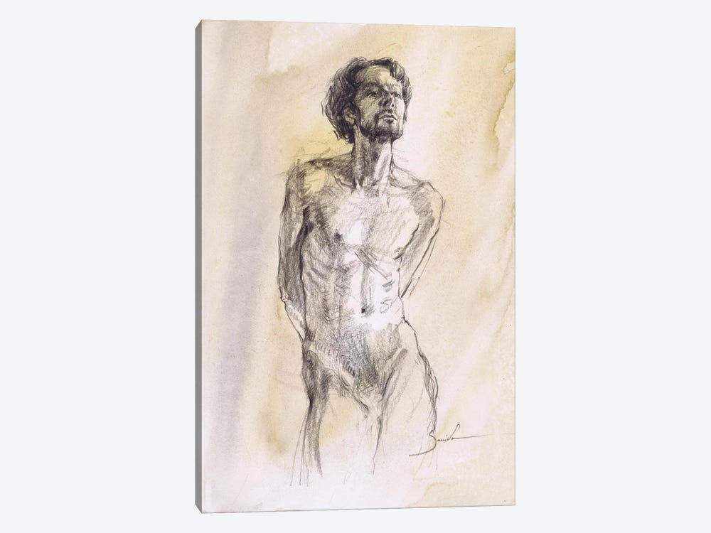 Evocative Male Form Studies by Samira Yanushkova 1-piece Canvas Print