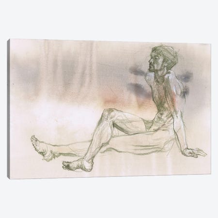 Masculine Serenity Pencil Expressions Canvas Print #SYH606} by Samira Yanushkova Canvas Print