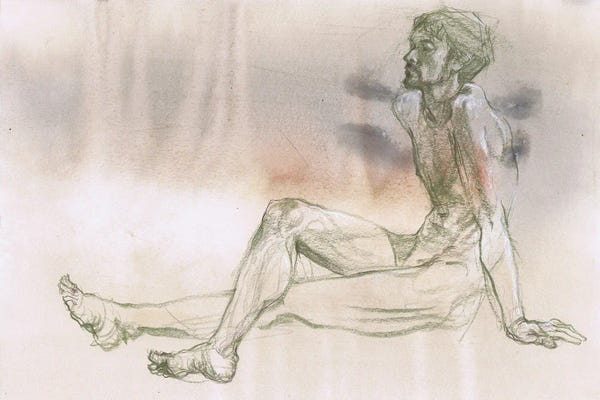 Samira Yanushkova: Masculine Serenity Pencil Expressions by Samira Yanushkova