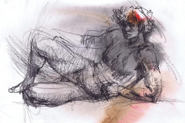 Samira Yanushkova: Ethereal Male Sketches by Samira Yanushkova