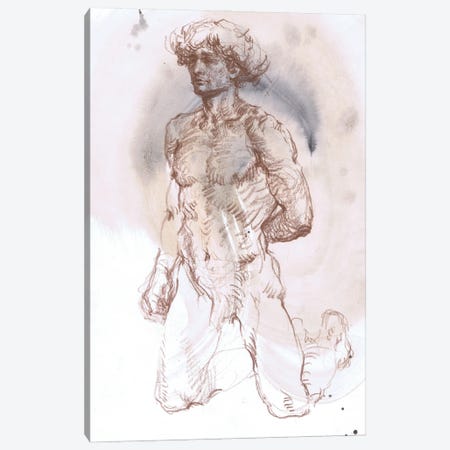 Expressive Male Anatomy Canvas Print #SYH611} by Samira Yanushkova Art Print