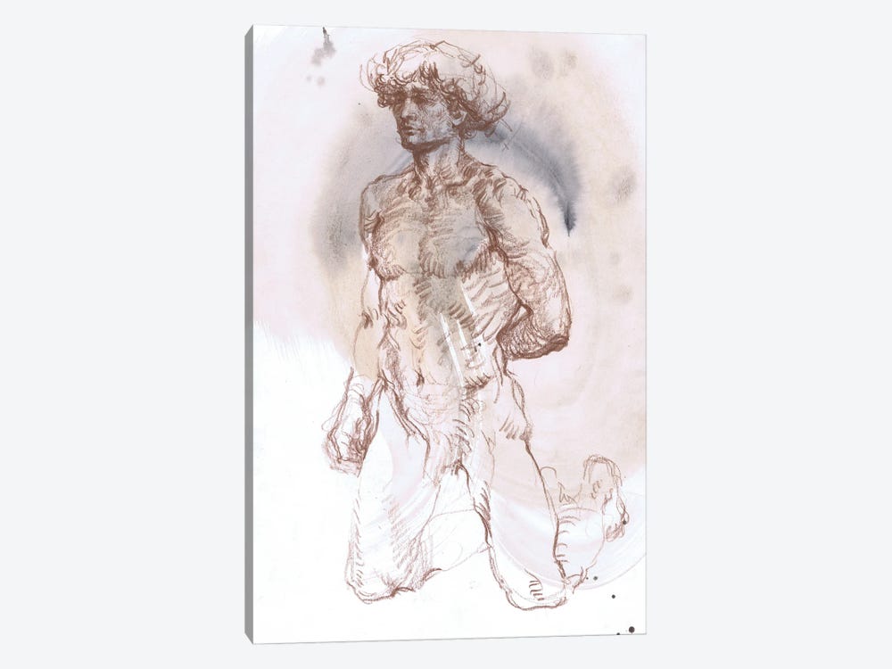 Expressive Male Anatomy by Samira Yanushkova 1-piece Canvas Artwork