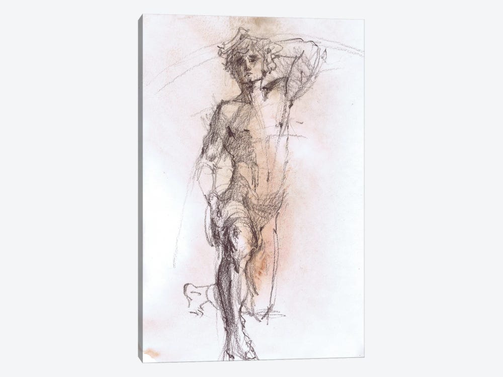 Captivating Male Glimpses by Samira Yanushkova 1-piece Canvas Print