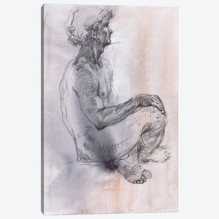 Apollo's Grace - Male Sketches Canvas Print #SYH613} by Samira Yanushkova Canvas Print