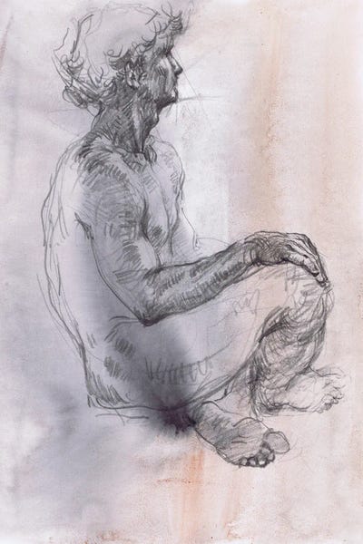 Samira Yanushkova: Apollo's Grace - Male Sketches by Samira Yanushkova