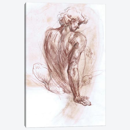 Serenade Of Apollo - Male Sketches Canvas Print #SYH615} by Samira Yanushkova Canvas Art