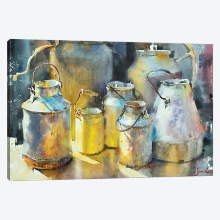 Cans Canvas Print #SYH63} by Samira Yanushkova Canvas Artwork
