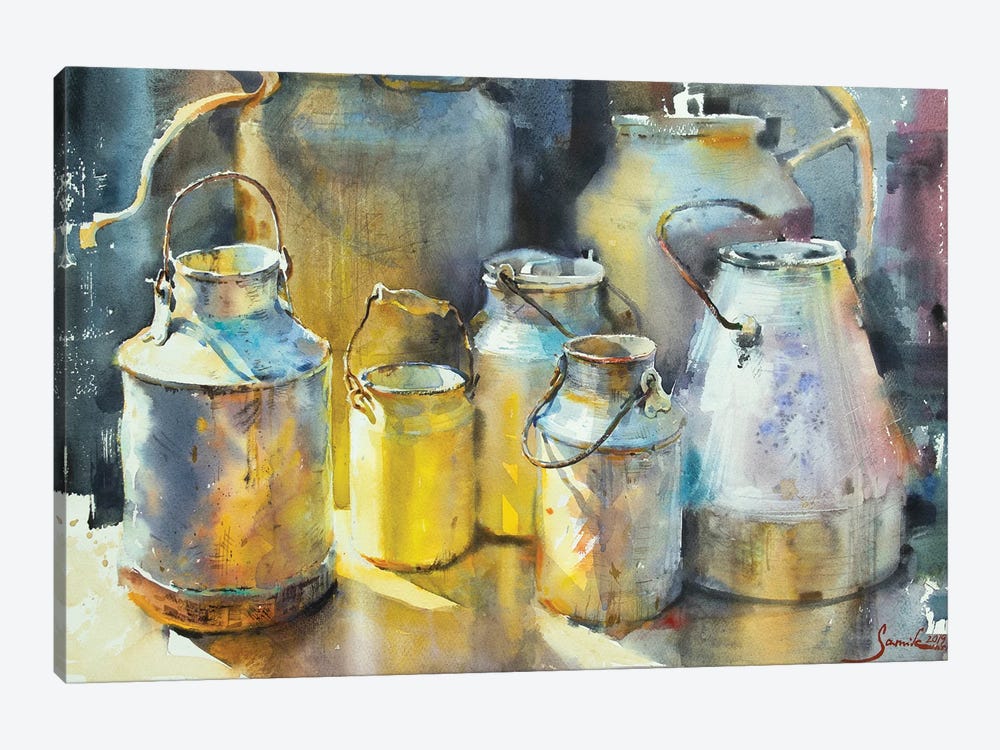 Cans by Samira Yanushkova 1-piece Canvas Art Print