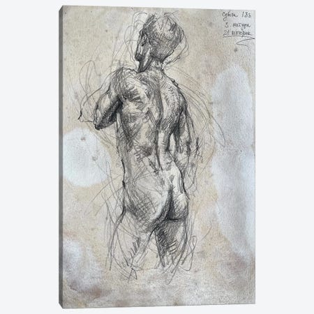 Captivating Male Figure Compositions Canvas Print #SYH641} by Samira Yanushkova Canvas Wall Art