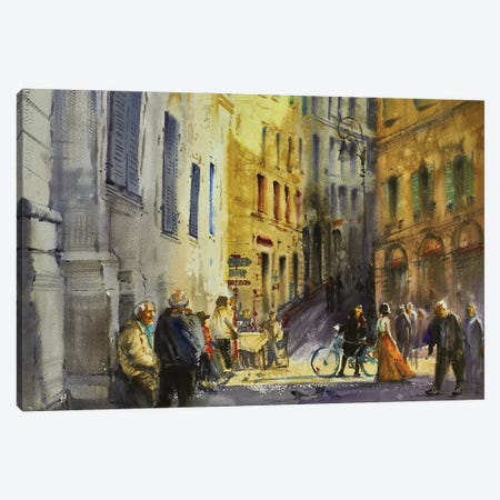 Street In Italy Urban Landscape Canvas Print #SYH65} by Samira Yanushkova Canvas Art Print