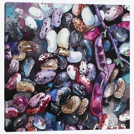 Beans Art Painting Canvas Print #SYH68} by Samira Yanushkova Canvas Art