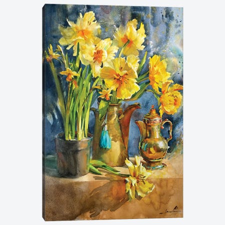 Sunny Flower Still Life Canvas Print #SYH71} by Samira Yanushkova Art Print