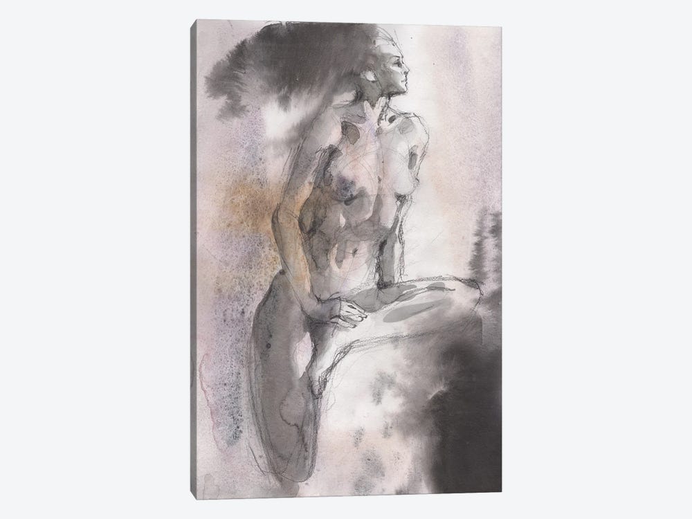 Naked Woman Girl by Samira Yanushkova 1-piece Art Print