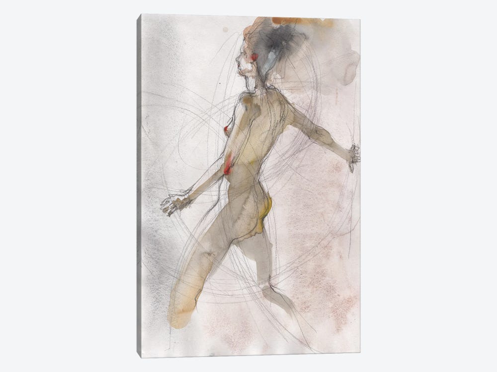 Naked Drawing Art by Samira Yanushkova 1-piece Art Print