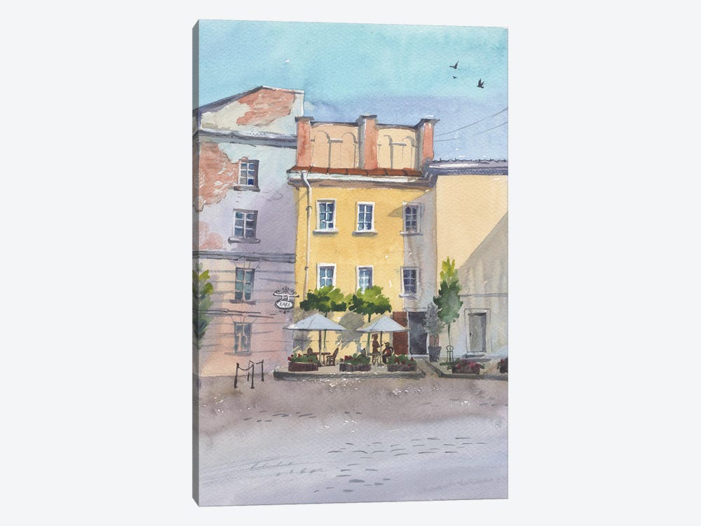 Cafe Boulevard by Samira Yanushkova 1-piece Canvas Print