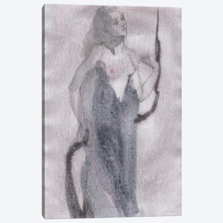 Nude Abstract Girl Canvas Print #SYH80} by Samira Yanushkova Canvas Artwork