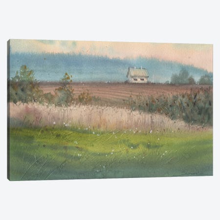Rustic Countryside Farmstead Canvas Print #SYH836} by Samira Yanushkova Canvas Wall Art
