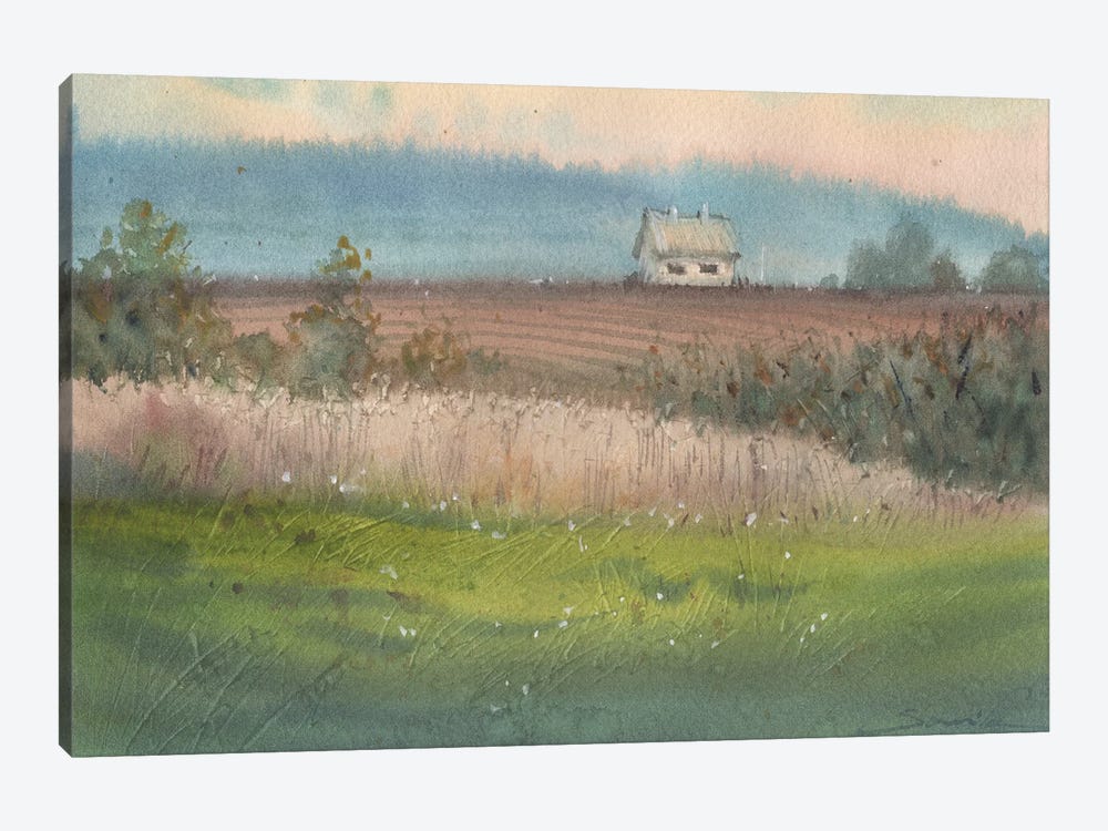Rustic Countryside Farmstead by Samira Yanushkova 1-piece Canvas Art