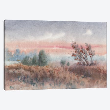 Foggy Landscape Canvas Print #SYH86} by Samira Yanushkova Canvas Art Print