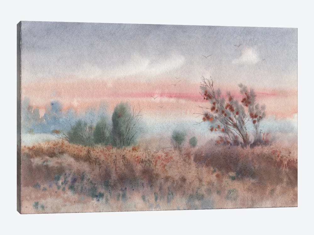Foggy Landscape by Samira Yanushkova 1-piece Canvas Art