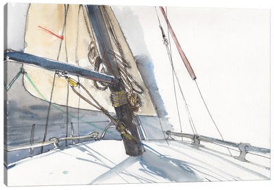 Favourable Wind Canvas Art Print - Yacht Art