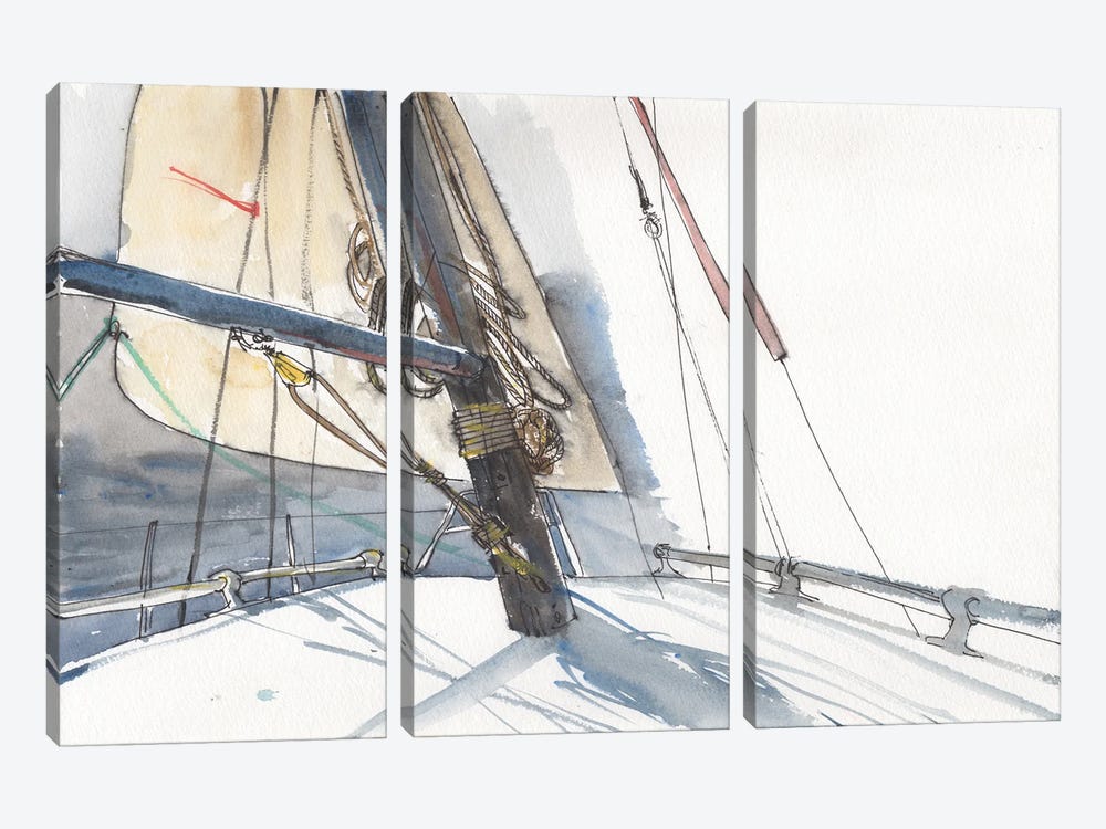 Favourable Wind by Samira Yanushkova 3-piece Canvas Print