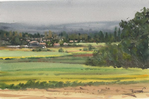 Samira Yanushkova: Sunny Landscape by Samira Yanushkova