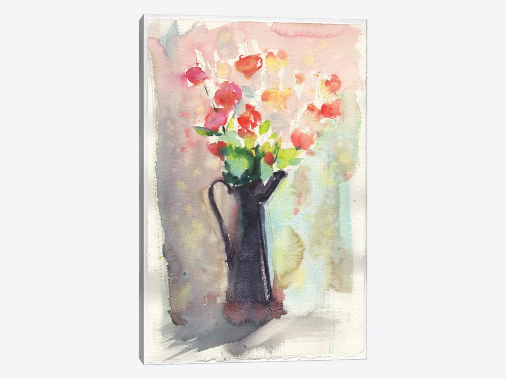 Abstract. Still Life With Flowers by Samira Yanushkova 1-piece Art Print