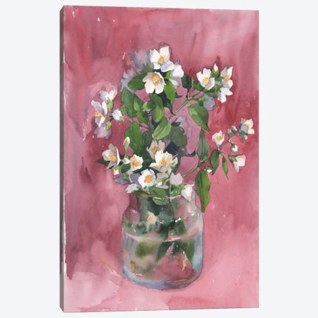 Provence. Still Life With Flowers Canvas Print #SYH91} by Samira Yanushkova Canvas Print