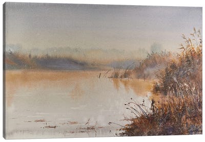 Mist. Relaxation Canvas Art Print - Subtle Landscapes