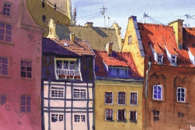 Urban Panorama by Samira Yanushkova multi panel art