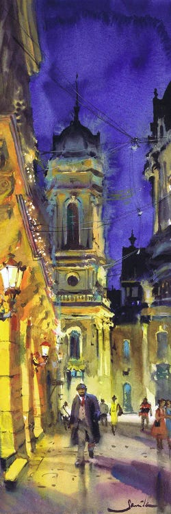 Urban Evening by Samira Yanushkova wall art