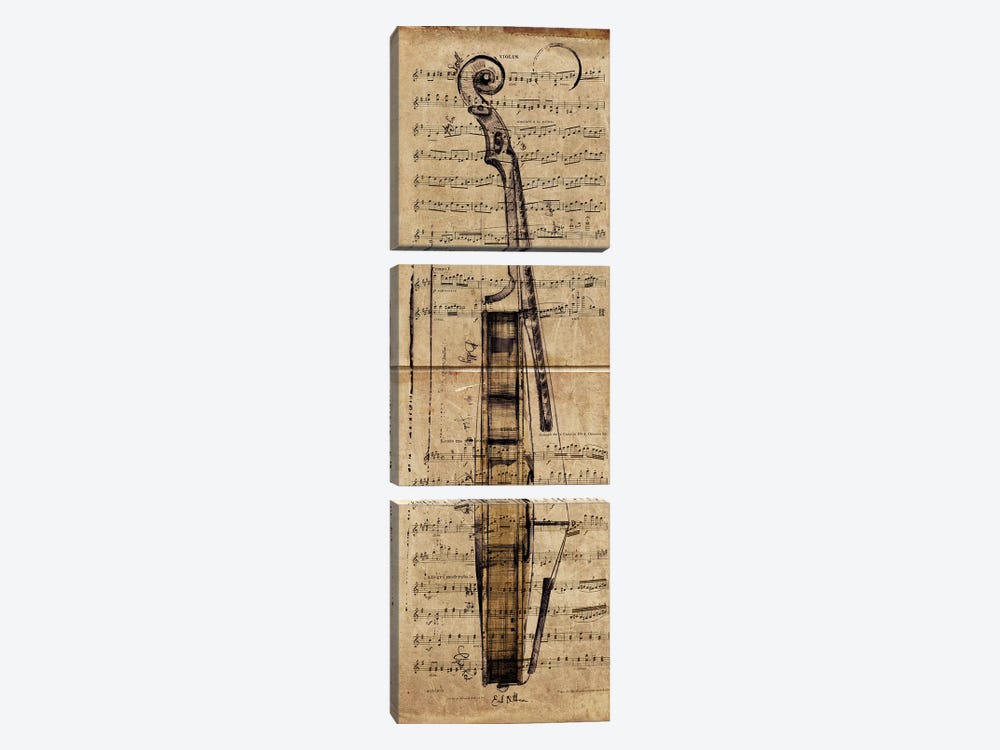 Violin Music by Symposium Design 3-piece Art Print