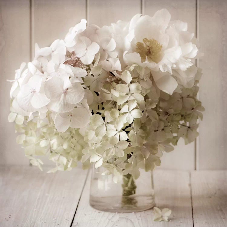 White Flower Vase by Symposium Design wall art