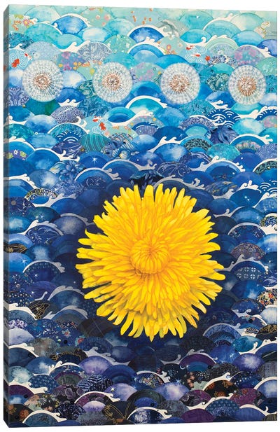 Sea Of Dandelion Canvas Art Print - Dandelion Art