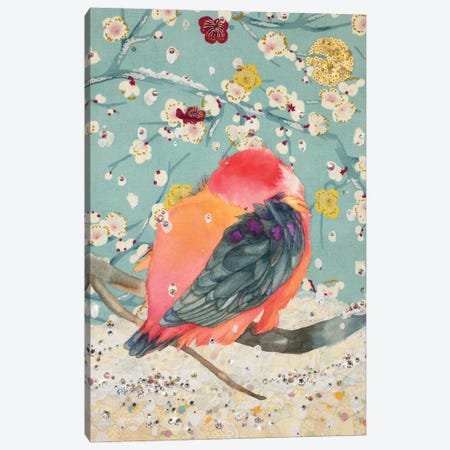 Snow Bird Canvas Print #SYO25} by Suyeon Na Canvas Art