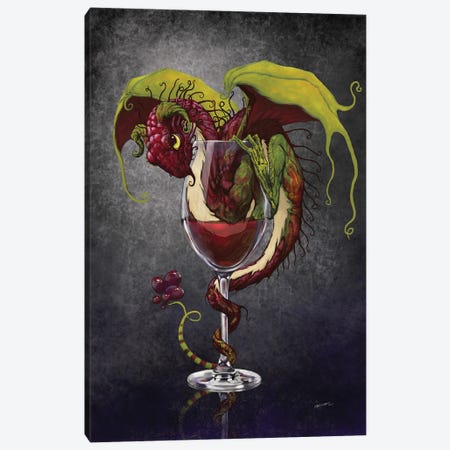 Red Wine Dragon Canvas Print #SYR104} by Stanley Morrison Art Print
