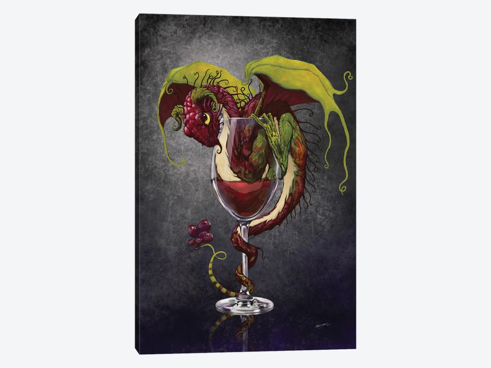 Red Wine Dragon by Stanley Morrison 1-piece Canvas Artwork