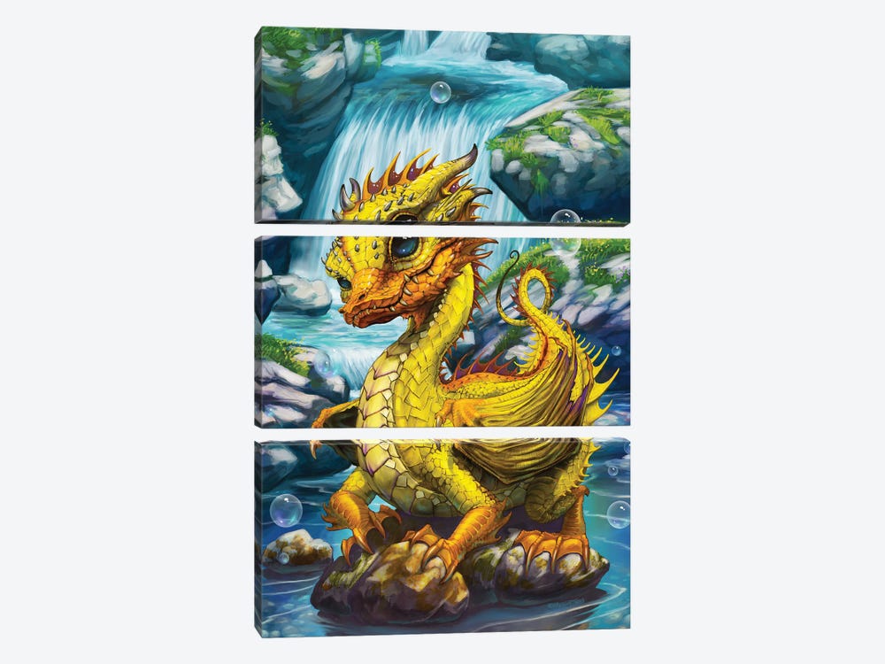 Rubber Duck Dragon by Stanley Morrison 3-piece Canvas Wall Art