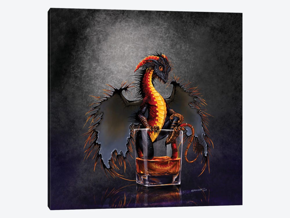 Rum Dragon 1-piece Canvas Print