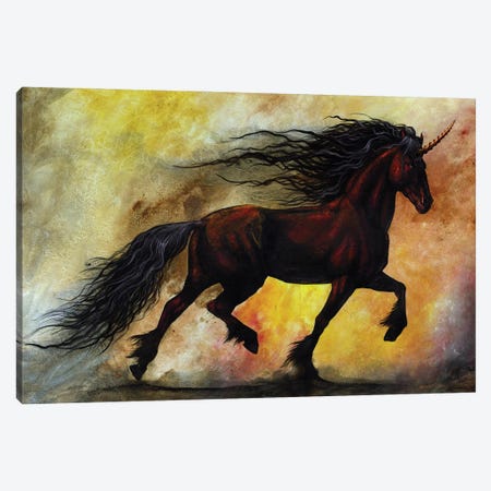 Rust Unicorn Canvas Print #SYR108} by Stanley Morrison Canvas Art