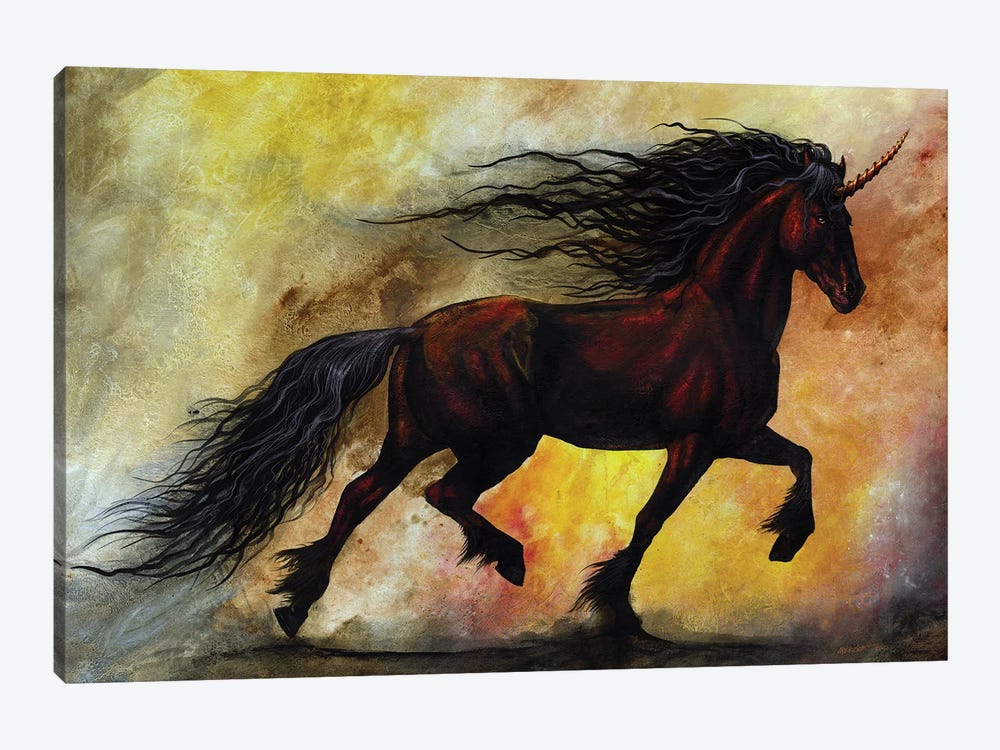 Rust Unicorn by Stanley Morrison 1-piece Canvas Artwork