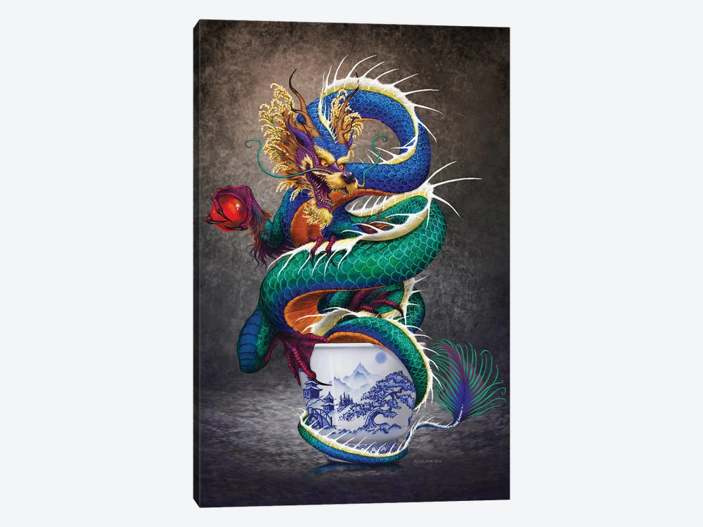Sake Dragon by Stanley Morrison 1-piece Canvas Art Print