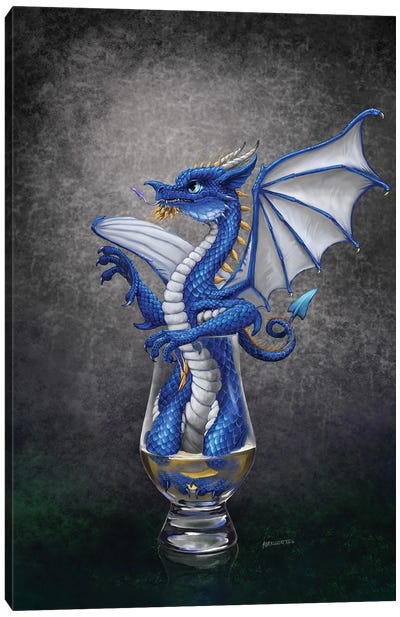 Scotch Dragon Canvas Art Print - Friendly Mythical Creatures