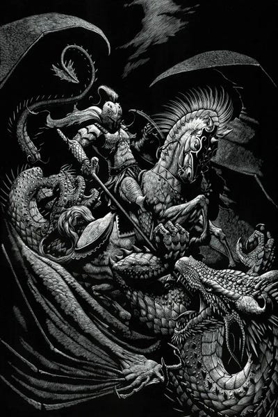 Goth Art: St George And The Dragon by Stanley Morrison