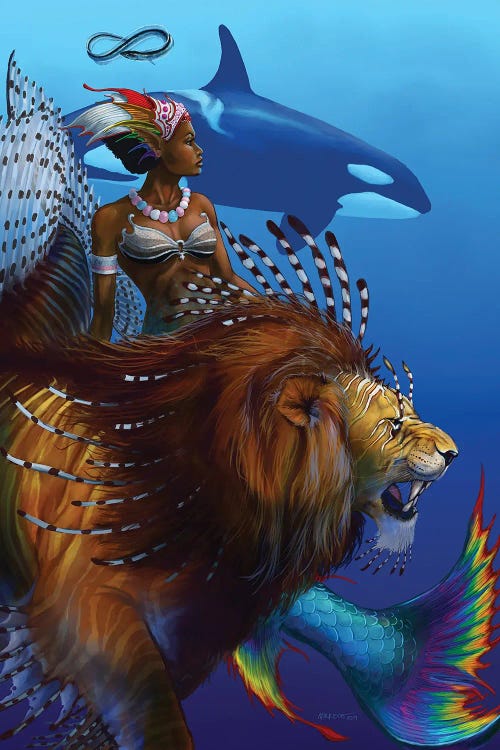 Strength Tarot Final by Stanley Morrison wall art