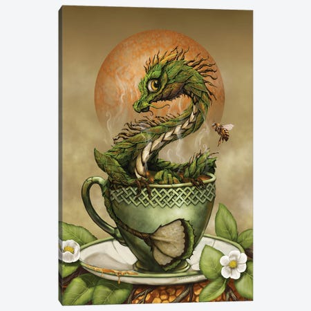 Tea Dragon Canvas Print #SYR122} by Stanley Morrison Canvas Artwork