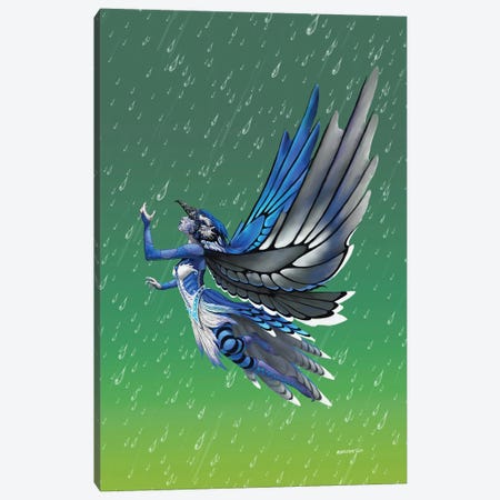 Blue Jay Fairey Canvas Print #SYR12} by Stanley Morrison Canvas Print