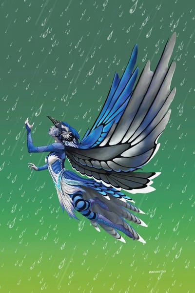 Fairies: Blue Jay Fairey by Stanley Morrison