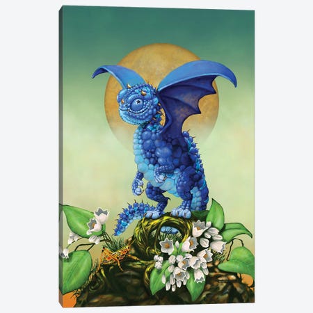 Blueberry Dragon Canvas Print #SYR13} by Stanley Morrison Canvas Print